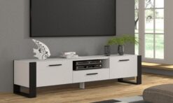 Meuble Tv Nuka 200Cm Blanc