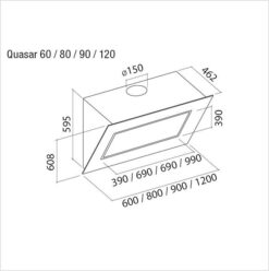 Hotte de ventilation QUASAR 120 W FALMEC