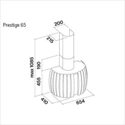 Hotte de ventilation PRESTIGE 65 N FALMEC