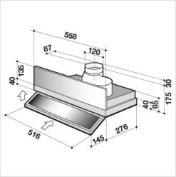 Hotte de ventilation DHT1116X DE DIETRICH