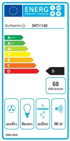 Hotte de ventilation DHT1116X DE DIETRICH