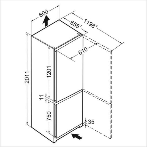 CPEL-4813-22 LIEBHERR Kühl-Gefrier-Kombination - Image 3