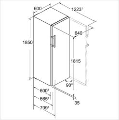 KBBS-4374-21 LIEBHERR Réfrigérateur indépendant BluPerformance