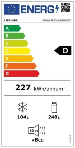 CBNEF-4835-21 LIEBHERR Combinés réfrigérateurs-congélateurs