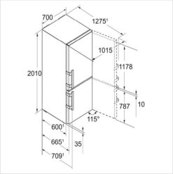 CBNPES-5758-20 LIEBHERR Combinés réfrigérateurs-congélateurs