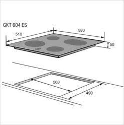 FORS Plan de cuisson vitrocéramique GKT 604 ES