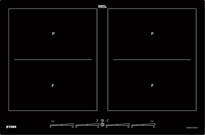 FORS Plan de cuisson induction 80 cm TIFS 844 FB