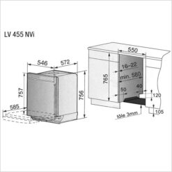 FORS Lave-vaisselle SMS 55 cm LV-455NVI 41093