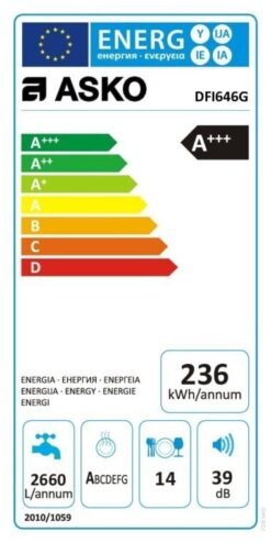 ASKO Lave-vaisselle intégré Style 60 cm DFI646G