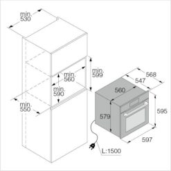 ASKO Four à pyrolyse 60 cm OP8678GH-1