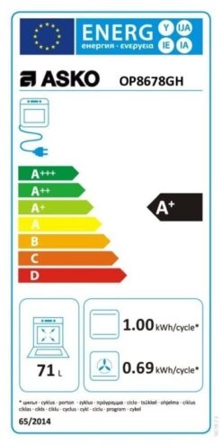 ASKO Four à pyrolyse 60 cm OP8678GH-1