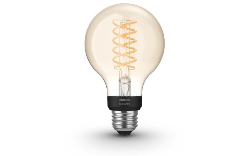 Philips Hue Ampoule Blanc Filament, G93, 7W, E27, Bluetooth