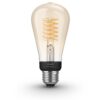 Philips Hue Ampoule Blanc Filament, ST64, 7W, E27, Bluetooth