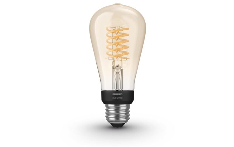 Philips Hue Ampoule Blanc Filament, ST64, 7W, E27, Bluetooth