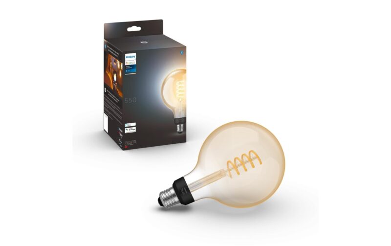 Philips Hue Ampoule White Ambiance, E27, Filament, Giant Globe, BT