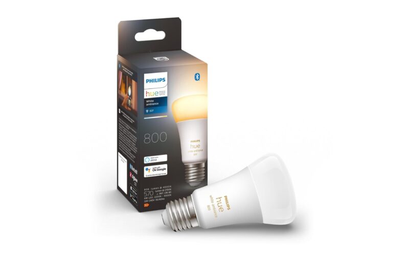 Philips Hue Ampoule White Ambiance, E27, Bluetooth