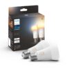 Philips Hue Ampoule White Ambiance, E27, 2 pièces, BT