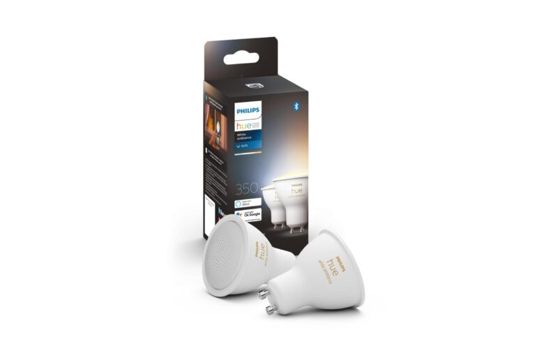 Philips Hue Ampoule White Ambiance, GU10, 2 pièces, BT