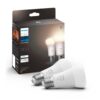 Philips Hue Ampoule White, 9.5 W, E27, 2 pièces, Bluetooth