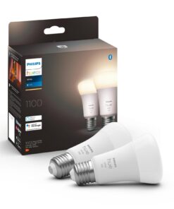 Philips Hue Ampoule White, 9.5 W, E27, 2 pièces, Bluetooth