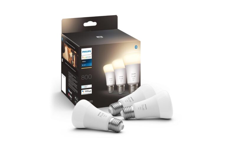 Philips Hue Ampoule White, 9 W, E27, 3 pièces, Bluetooth