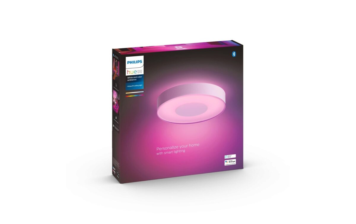 Philips Hue Plafonnier White & Color Ambiance, Infuse M, Blanc, BT