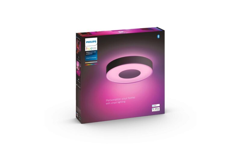 Philips Hue Plafonnier White & Color Ambiance, Infuse M, Noir, BT