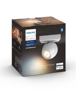 Philips Hue Spot de plafond White Ambiance, Buckram, 1 x GU10, blanc, BT