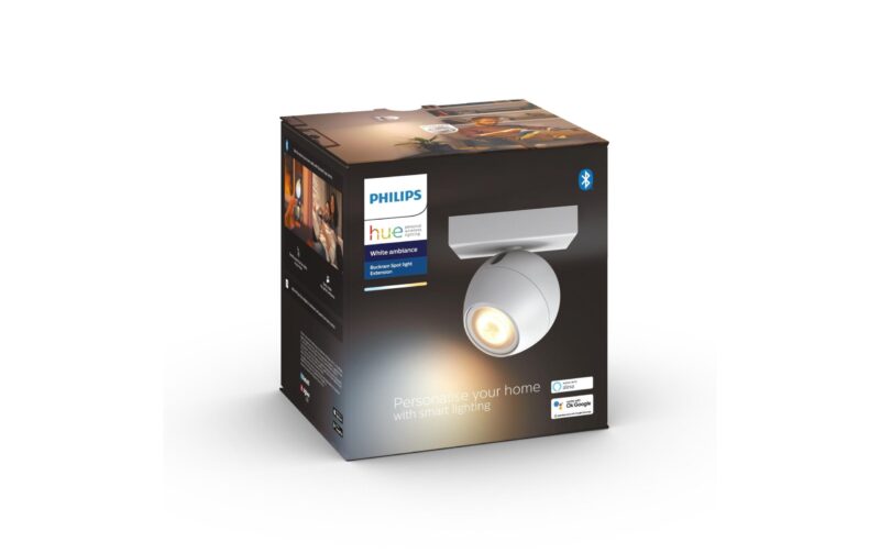 Philips Hue Spot de plafond White Ambiance, Buckram, 1 x GU10, blanc, BT