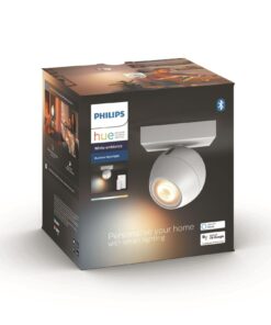 Philips Hue Spot de plafond White Ambiance, Buckram, 1 x GU10, blanc, BT.