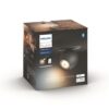 Philips Hue Spot de plafond White Ambiance, Buckram, 1 x GU10, noir, BT,