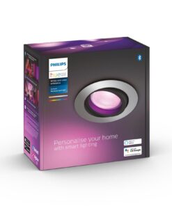 Philips Hue Spot à encastrer White & Color Ambiance, Centura, Argent, Rond