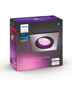 Philips Hue Spot à encastrer White & Color Ambiance, Centura, Silver, Angular