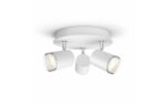 Philips Hue Lampe de salle de bains White Ambiance Adore, 3 x GU10, blanc, BT,