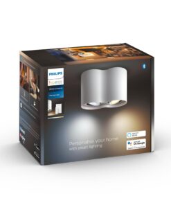 Philips Hue Spot encastré White Ambiance, Pilier 2 x GU10, Blanc