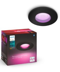 Philips Hue Spot à encastrer White & Color Ambiance, Xamento, Noir, 1 pièce