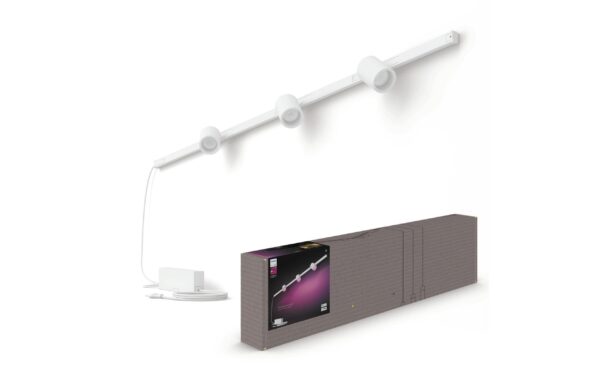 Philips Hue Spot LED sur rail Kit de base Perifo, 3 x 5,2 W, blanc