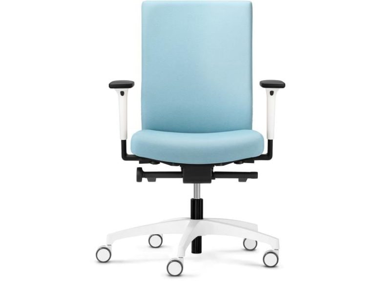 Dauphin Chaise de bureau Just Evo Cozy avec dos rembourré, turquoise