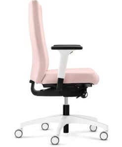 Dauphin Chaise de bureau Just Evo Cozy avec dos rembourré, rose 1