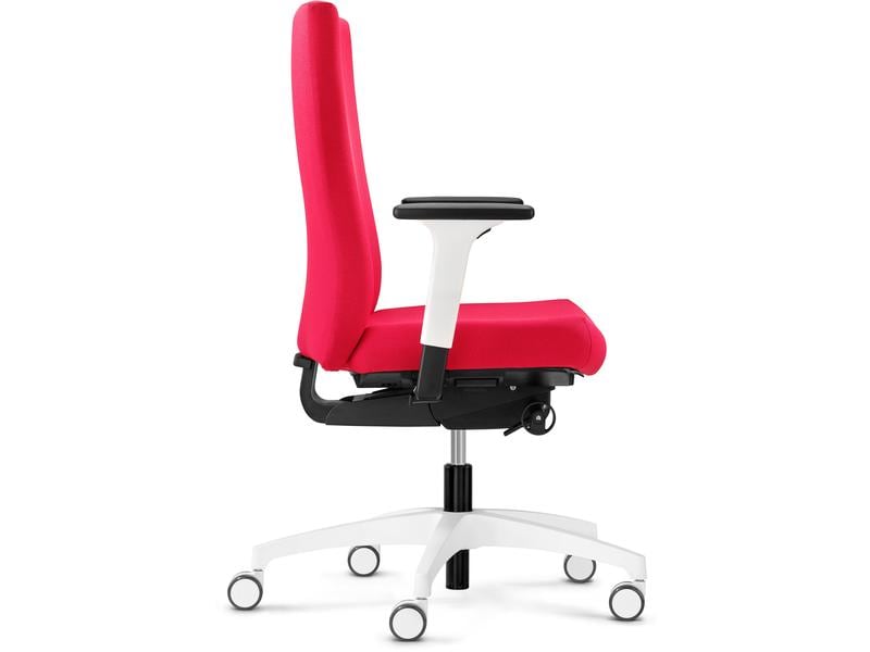 Dauphin Chaise de bureau Just Evo Cozy avec dos rembourré, rouge 1
