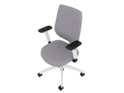 Dauphin Chaise de bureau Speed-O avec dos rembourré, platine 2