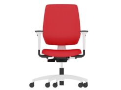 Dauphin Chaise de bureau Speed-O avec dos rembourré, rouge 1