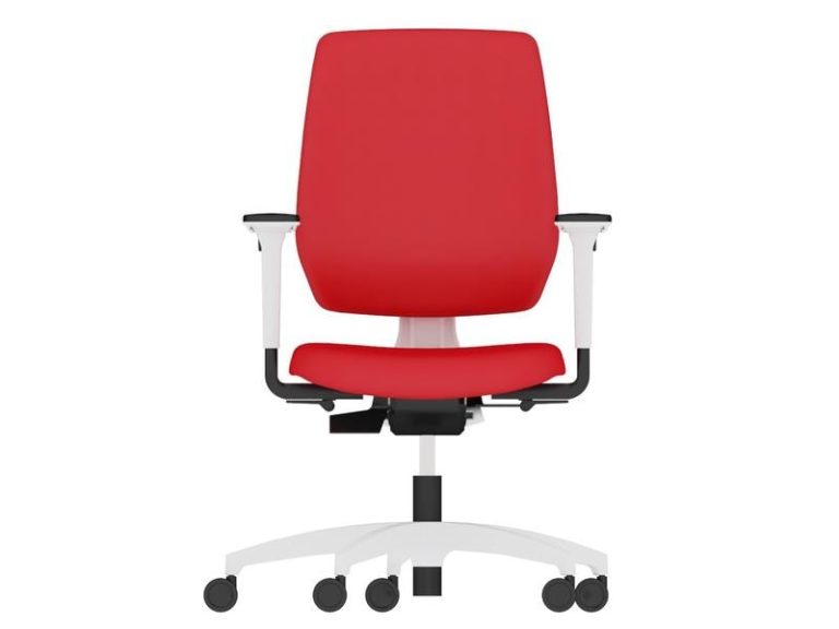 Dauphin Chaise de bureau Speed-O avec dos rembourré, rouge 1
