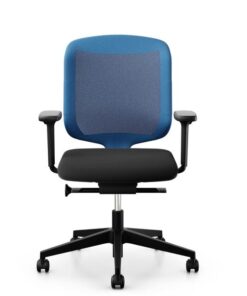 Giroflex Chaise de bureau Chair2Go 434 Noir/Bleu 1