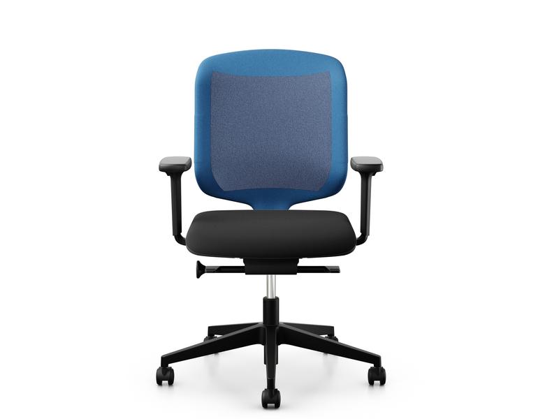 Giroflex Chaise de bureau Chair2Go 434 Noir/Bleu 1