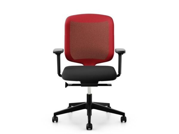 Giroflex Chaise de bureau Chair2Go 434 Noir/Rouge 1