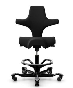 HÅG Chaise de bureau Capisco 8106 mit Fussring Noir 1