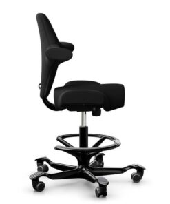 HÅG Chaise de bureau Capisco 8106 mit Fussring Noir 3