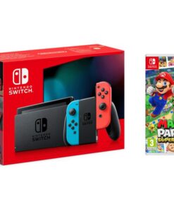 Nintendo Switch Rouge/bleu avec Mario Party Superstars 1