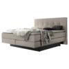 Lit boxspring incl. espace de rangement Miami Hasena 140x200 cm Beige / Anthracite